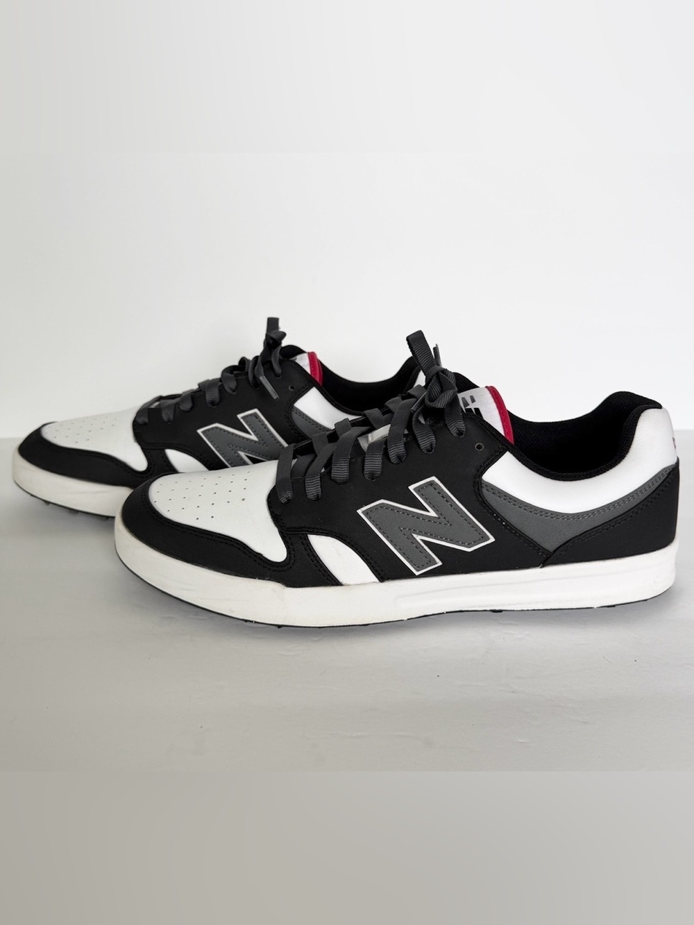 New Balance 480 Golf SL Spikeless Golf Shoes Black White Men’s Sz 12 Waterproof